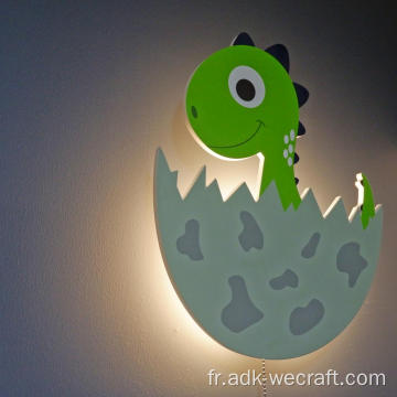 Lampe murale de dinosaure LED lumière de batterie intérieure
